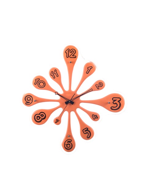 

eCraftIndia Orange 50.8 cm Analogue Wall Clock