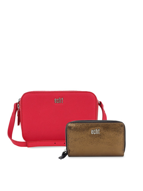 

echt Multicoloured Colourblocked Leather Structured Sling Bag, Multi