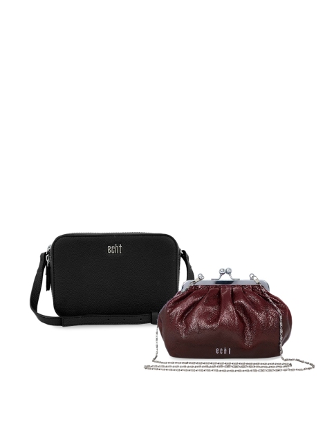 

echt Multicoloured Leather Structured Sling Bag, Multi