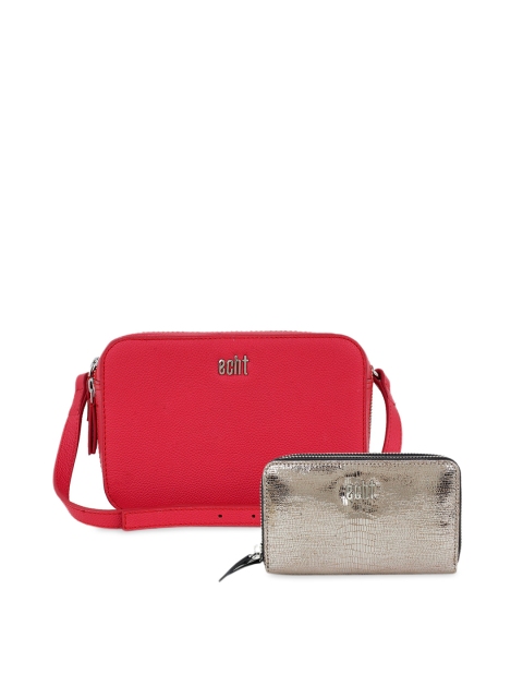 

echt Multicoloured Colourblocked Leather Structured Sling Bag, Multi