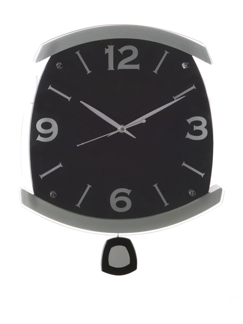 

eCraftIndia Black Dial 36.8 cm x 30.5 cm Analogue Pendulum Wall Clock