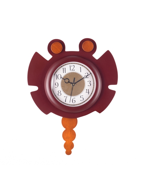 

eCraftIndia White & Gold-Toned Decorative 38.1 cm x 29.2 cm Analog Wall Clock