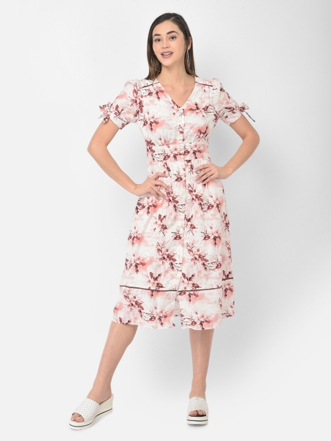 

Latin Quarters Maroon Floral Midi Dress