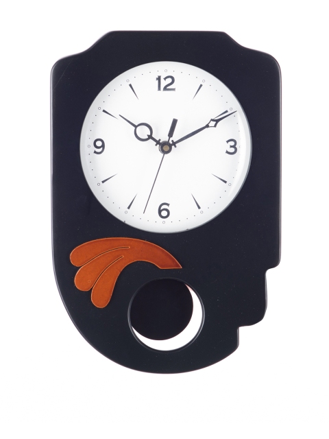 

eCraftIndia White Dial 29.2 cm x 20.3 cm Analogue Pendulum Wall Clock