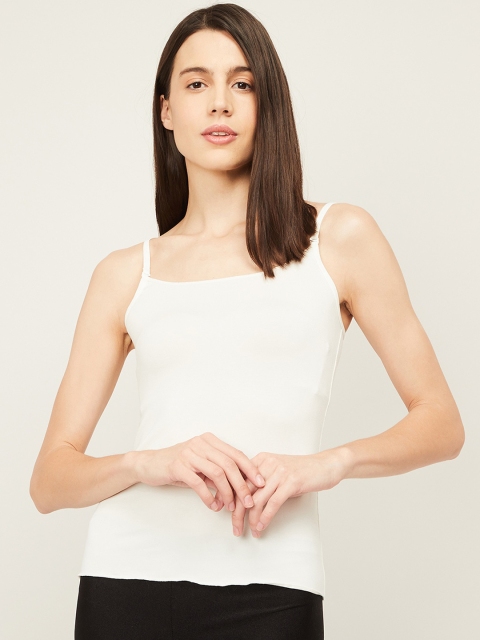 

Ginger by Lifestyle Women Off White Solid Slips