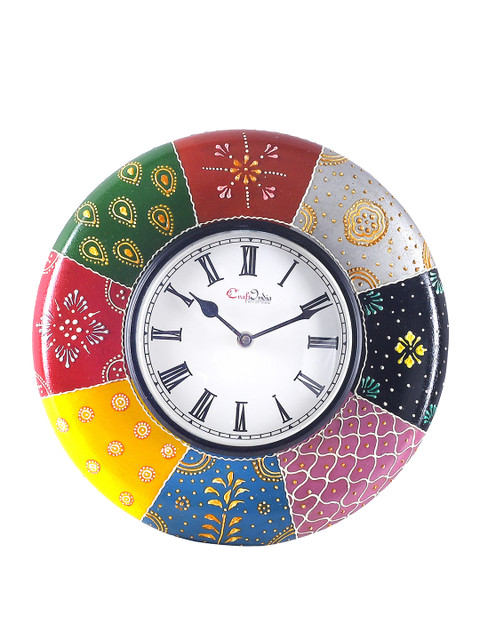 

eCraftIndia White Dial Handcrafted 29 cm Analogue Wall Clock