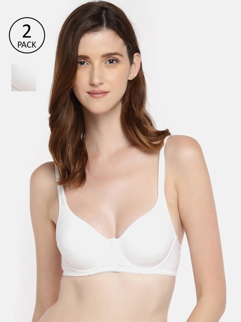 

Lady Love Set Of 2 White Everyday Bras Underwired