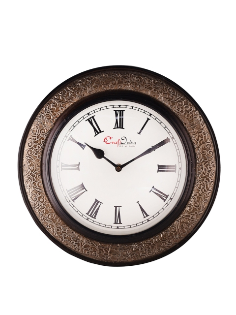 

eCraftIndia White Dial Handcrafted 29 cm Analogue Wall Clock