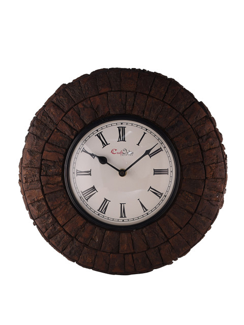 

eCraftIndia White Dial Handcrafted 30 cm Analogue Wall Clock