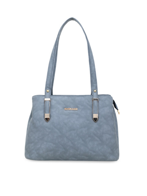 

WOMEN MARKS Grey PU Structured Shoulder Bag with Quilted