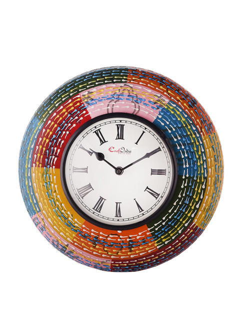 

eCraftIndia White Dial Handcrafted 29 cm Analogue Wall Clock