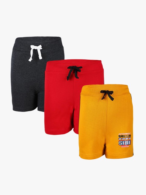 

SAVAGE Pack of 3 Boys Shorts, Assorted
