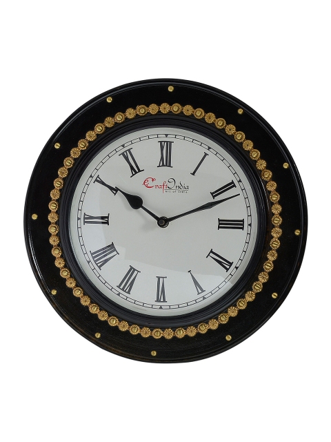 

eCraftIndia White Dial Premium 29 cm Handcrafted Analog Wall Clock