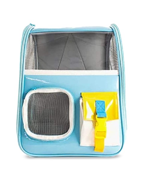 

Emily pets Kids Blue & White Solid Pet Carrier Bag