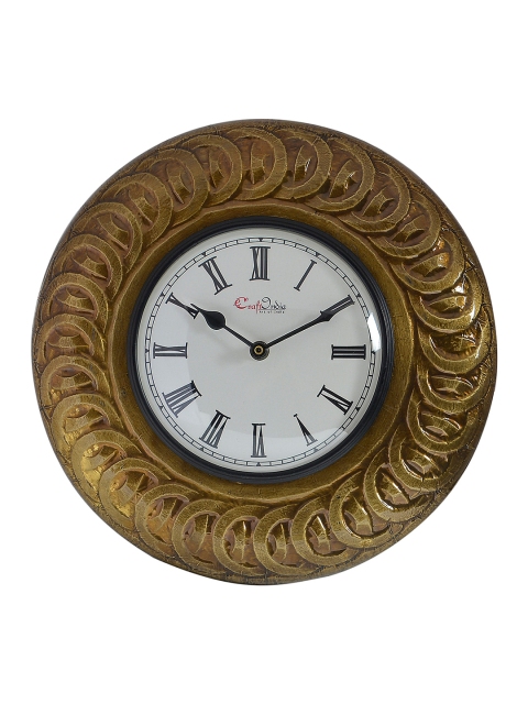 

eCraftIndia White Dial Premium 29 cm Handcrafted Analog Wall Clock