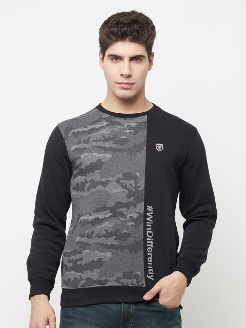 

Octave Men Grey Printed Sweatshirt