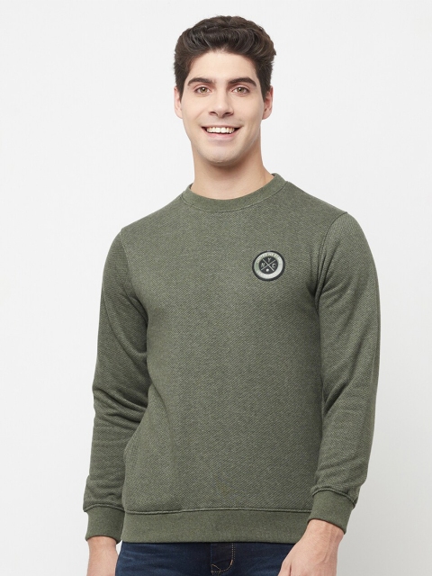 

Octave Men Olive Green Sweatshirt