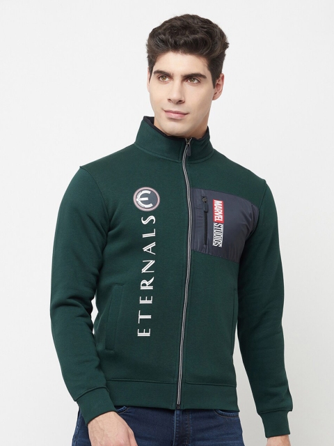 

Octave Men Green Printed Sweatshirt