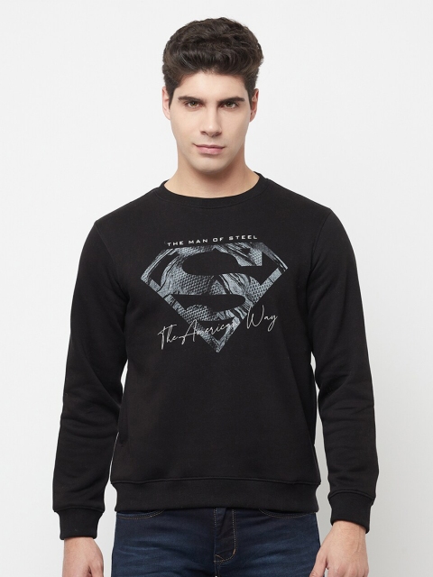 

Octave Men Black Printed Sweatshirt