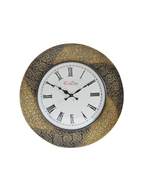 

eCraftIndia White Dial Handcrafted 45 cm Analogue Wall Clock