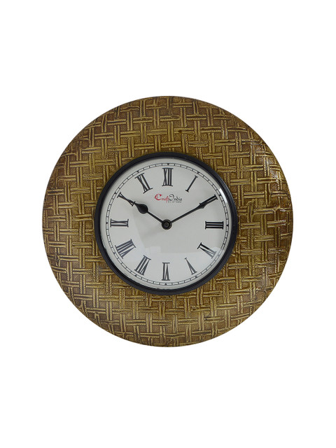 

eCraftIndia White Dial Handcrafted 29 cm Analogue Wall Clock