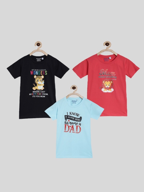 

American Kids Pack of 3 Printed T-shirt, Multi