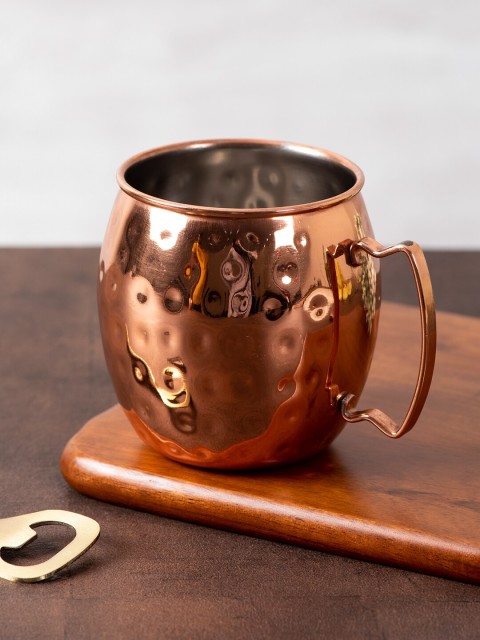 

nestroots Copper-Tone Stainless Steel Wine Glass with Handle