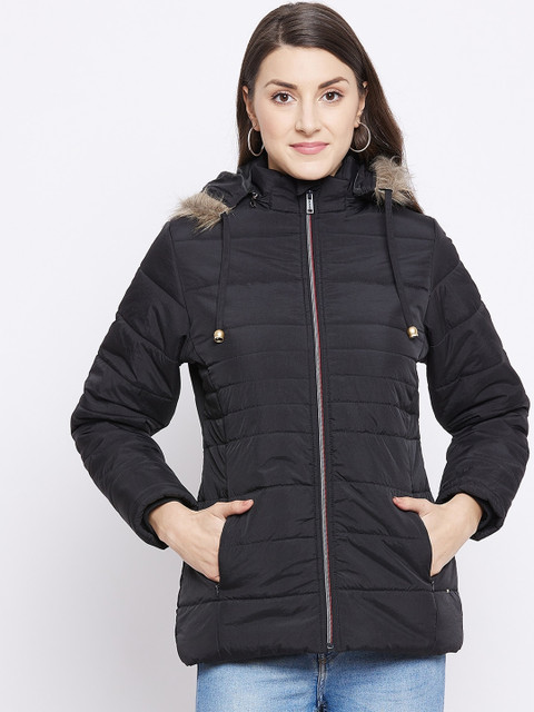 

Okane Women Black Lightweight Padded Jacket