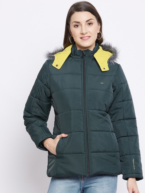 

Okane Women Green Lightweight Longline Parka Jacket