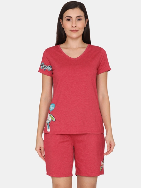 

Zivame Women Red Night suit