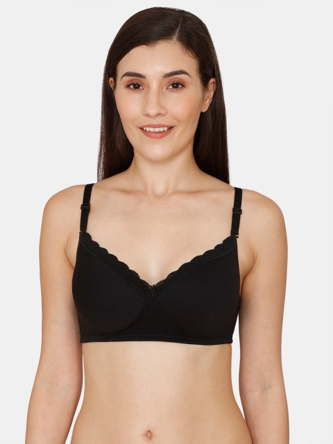 

Rosaline by Zivame Women Black Solid Padded T Shirt Bra