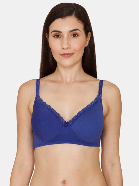 

Rosaline by Zivame Women Blue Solid Padded T Shirt Bra