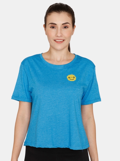 

Rosaline by Zivame Blue Round Neck Top