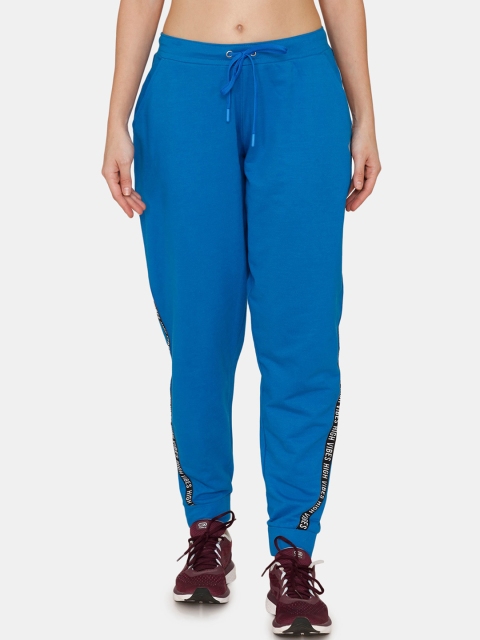 

Zelocity by Zivame Women Blue Solid Straight Fit Joggers