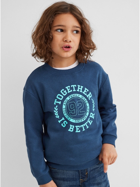 

H&M Boys Blue Oversized Sweatshirt
