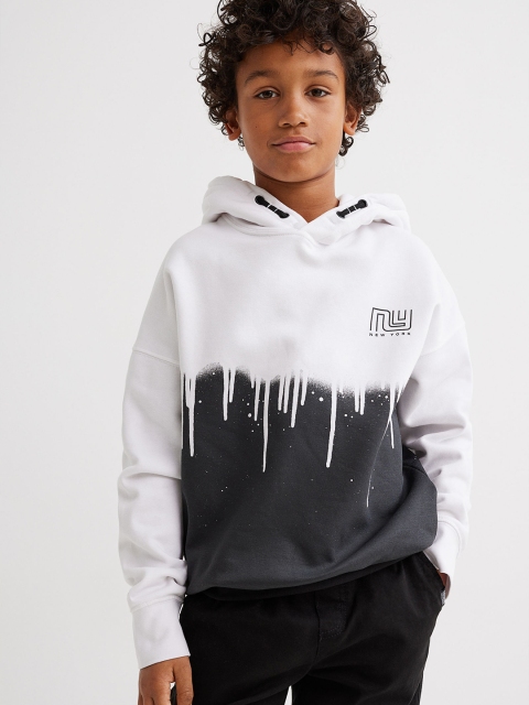

H&M Boys White Oversized Hoodie