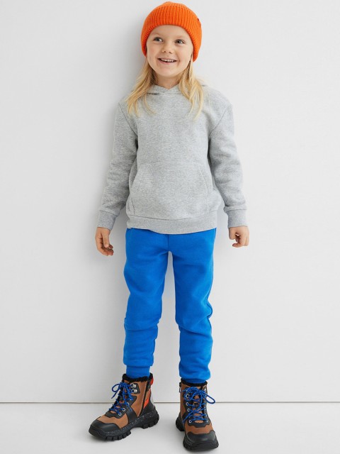 

H&M Boys Blue Solid Brushed-Inside Joggers