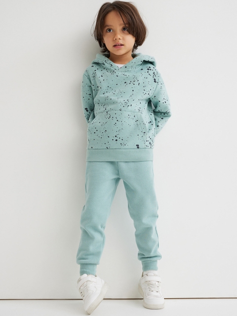 

H&M Boys Green Brushed-Inside Joggers