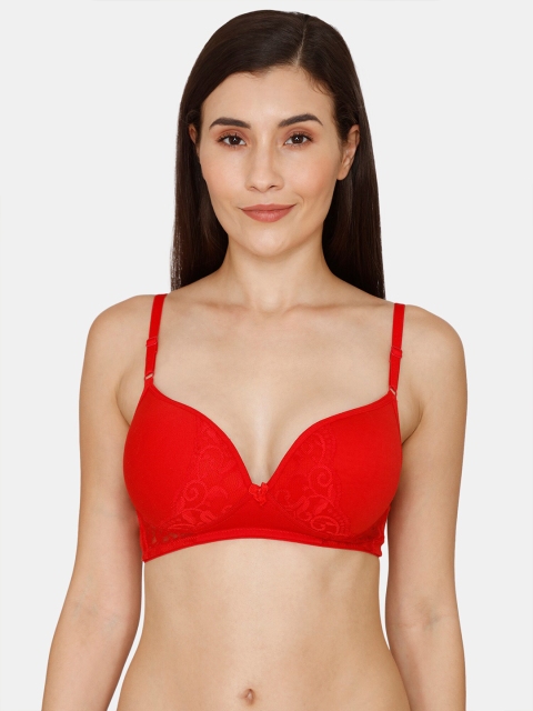 

Rosaline by Zivame Red Bra Heavily Padded