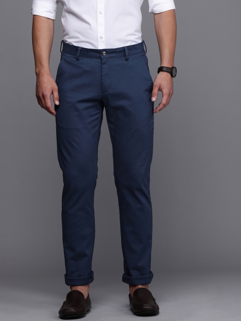 

Allen Solly Men Teal Blue Slim Fit Chinos