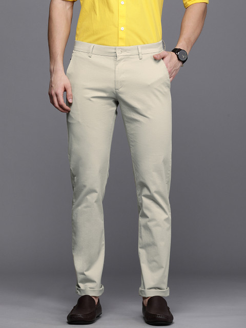 

Allen Solly Men Beige Slim Fit Chinos