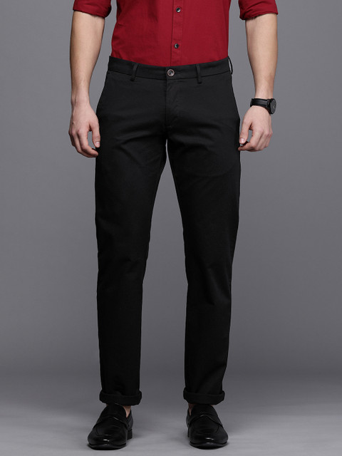 

Allen Solly Men Black Slim Fit Chinos