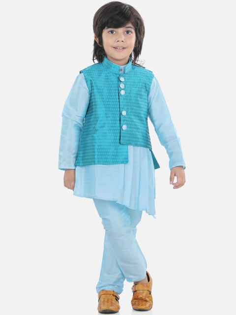 

BownBee Boys Blue Kurta with Pyjamas