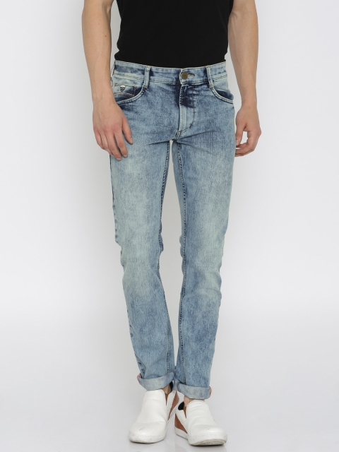 

John Players Men Blue Skinny Fit Low Rise Clean Look Jeans