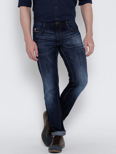 

John Players Men Blue Slim Fit Low-Rise Clean Look Jeans