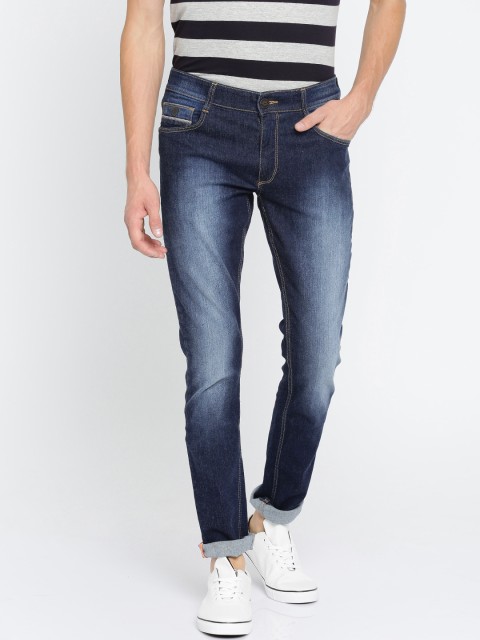 

John Players Men Blue Skinny Fit Mid-Rise Clean Look Stretchable Jeans