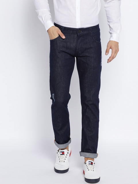 

John Players Men Blue Slim Fit Low Rise Low Distress Jeans