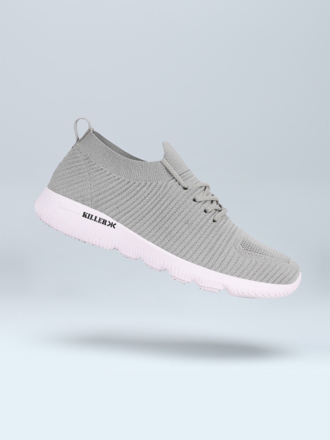 

Killer Men Grey Woven Design Sneakers