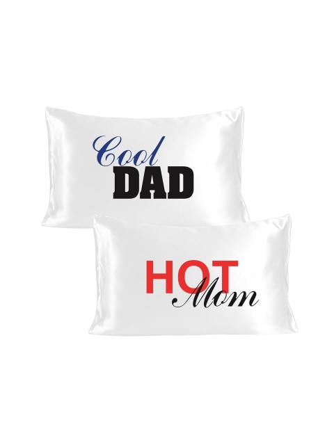 

Stoa Paris Set of 2 White Satin Pillow Covers