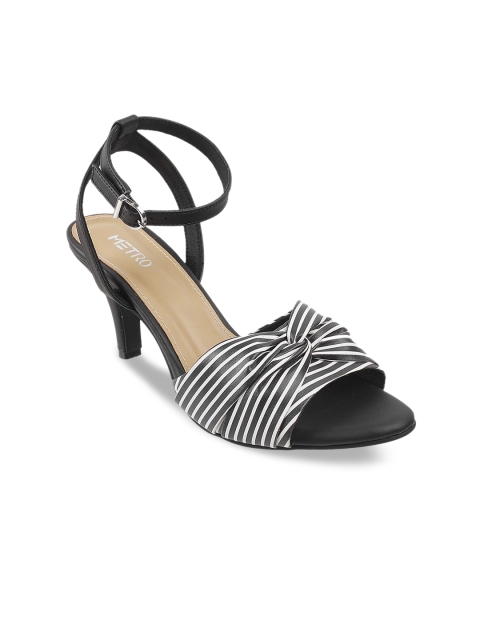 

Metro Black Striped Peep Toes